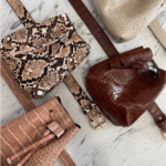 Ζώνη Κροκό με Πουγκί Τσαντάκι