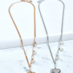 Ατσάλινο Κολιέ με Καρδιά