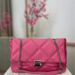 Καπιτονέ Τσάντα Ώμου - Φούξια