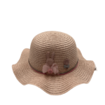 Ψάθινο Παιδικό Καπέλο με σχέδιο Λαγουδάκι-Ροζ