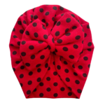 Τουρμπανάκι για τα μαλλιά με διακοσμητικό Φιόγκο Πουά-Κόκκινο