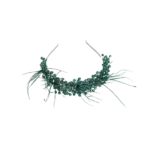 Νυφική Στέκα Μαλλιών με Κρύσταλλα-Πράσινο