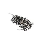 Νυφική Κουάφ με Κρύσταλλα και Πούπουλα - Μαύρο