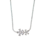 Ατσάλινο Κολιέ με Ζιργκόν Elen