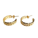 Ατσάλινα Σκουλαρίκια Lily-Χρυσαφί