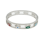 Ατσάλινη Χειροπέδα με πολύχρωμα ματάκια