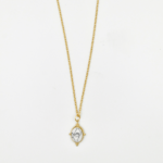 Ατσάλινο ιδιαίτερο κολιέ μάρμαρο