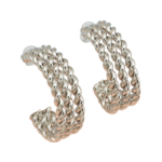 Ατσάλινα Σκουλαρίκια Κρίκοι Στριφτοί