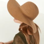 Γυναικείο Ψάθινο Μονόχρωμο Καπέλο-Κάμελ