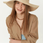 Γυναικείο Ψάθινο Καπέλο με Κοχύλια-Μπεζ