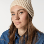 Γυναικείο Σκουφάκι με ιδιαίτερη πλέξη-Μπεζ