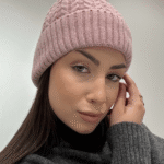 Γυναικείο Σκουφάκι με ιδιαίτερη πλέξη-Ροζ