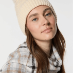 Γυναικείο Σκουφάκι με ιδιαίτερη πλέξη-Μπεζ