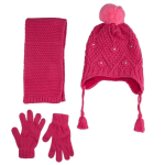 ΣΕΤ 3 ΤΕΜΑΧΙΩΝ ΠΛΕΚΤΟ ΜΕ FLEECE ΕΠΕΝΔΥΣΗ ΚΑΙ ΦΟΥΝΤΙΤΣΑ 4-8Y-ΦΟΥΞΙΑ