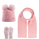 ΣΕΤ 3 ΤΕΜΑΧΙΩΝ ΠΛΕΚΤΟ ΜΕ FLEECE ΕΠΕΝΔΥΣΗ ΚΑΙ ΦΟΥΝΤΙΤΣΑ 9-15Υ-ΡΟΖ