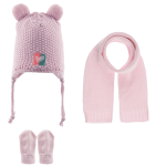 ΣΕΤ 3 ΤΕΜΑΧΙΩΝ ΠΛΕΚΤΟ ΜΕ FLEECE ΕΠΕΝΔΥΣΗ ΚΑΙ ΦΟΥΝΤΙΤΣΕΣ 0-18Μ-ΛΙΛΑ