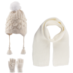 ΣΕΤ 3 ΤΕΜΑΧΙΩΝ ΠΛΕΚΤΟ ΜΕ FLEECE ΕΠΕΝΔΥΣΗ ΚΑΙ ΦΟΥΝΤΙΤΣΑ 4-8Υ-ΕΚΡΟΥ