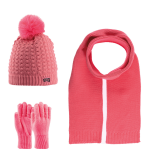 ΣΕΤ 3 ΤΕΜΑΧΙΩΝ ΠΛΕΚΤΟ ΜΕ FLEECE ΕΠΕΝΔΥΣΗ ΚΑΙ ΦΟΥΝΤΙΤΣΑ 9-15Υ-ΦΟΥΞΙΑ