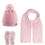 ΣΕΤ 3 ΤΕΜΑΧΙΩΝ ΠΛΕΚΤΟ ΜΕ FLEECE ΕΠΕΝΔΥΣΗ ΚΑΙ ΦΟΥΝΤΙΤΣΑ 9-15Υ-ΡΟΖ