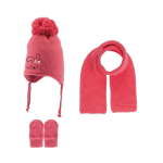 ΣΕΤ 3 ΤΕΜΑΧΙΩΝ ΠΛΕΚΤΟ ΜΕ FLEECE ΕΠΕΝΔΥΣΗ ΚΑΙ ΦΟΥΝΤΙΤΣΑ 0-18M-ΦΟΥΞΙΑ