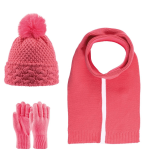 ΣΕΤ 3 ΤΕΜΑΧΙΩΝ ΠΛΕΚΤΟ ΜΕ FLEECE ΕΠΕΝΔΥΣΗ ΚΑΙ ΦΟΥΝΤΙΤΣΕΣ 9-15Υ-ΦΟΥΞΙΑ