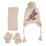 ΣΕΤ 3 ΤΕΜΑΧΙΩΝ ΠΛΕΚΤΟ ΜΕ FLEECE ΕΠΕΝΔΥΣΗ ΚΑΙ ΦΟΥΝΤΙΤΣΑ 1-4Y-ΜΠΕΖ