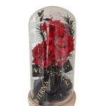 Γυάλα με Τριαντάφυλλα-Κόκκινο