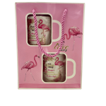 Σετ Δώρου Κούπες Πορσελάνης Φλαμίνγκο