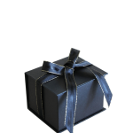 Κουτάκι Δώρου Για Ρολόι Με Κορδέλα-Μαύρο