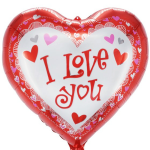 Μπαλόνι καρδιά Ι Love You funky 45 cm