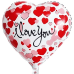 Μπαλόνι Καρδιά “I Love you” με μικρές καρδιές 45cm