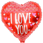 Μπαλόνι Κόκκινη Καρδιά I Love you 45cm