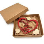 Κουτί με κόκκινο διακοσμητικό “Για πάντα μαζί”