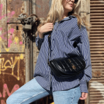 Γυναικεία Τσάντα Καπιτονέ- Μαύρο