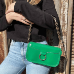 Γυναικεία Τσάντα Ώμου Γυαλιστερή-Πράσινο