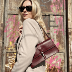 Γυναικεία Τσάντα Ώμου Karya-Μπορντό