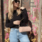 Γυναικεία Τσάντα Κασετίνα Γυαλιστερή-Ροζ