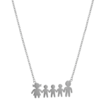 Ατσάλινο Κολιέ Οικογένεια Μαμά-Μπαμπά-Γιους