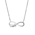 Ατσάλινο Κολιέ με Άπειρο και Οικογένεια