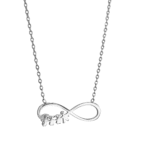 Ατσάλινο Κολιέ Οικογένεια με Άπειρο