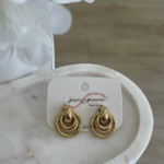 Ατσάλινα Σκουλαρίκια Καρφωτά Οβάλ Σχήμα