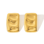 Ατσάλινα Σκουλαρίκια Καρφωτά Τετραγωνισμένα