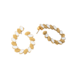 Ατσάλινα Σκουλαρίκια διακοσμημένα με φύλλα