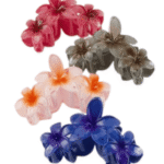 Κλάμερ Μαλλιών Τριπλό Λουλούδι