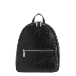 Γυναικείο Σακίδιο Πλάτης Giada με Τσαλακωμένη Όψη-Μαύρο