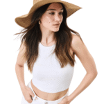 Γυναικείο Ψάθινο Καπέλο με Φιόγκο-Σκούρο Μπεζ