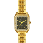 Vintage Γυναικείο Ρολόι Charlotte Gold Black