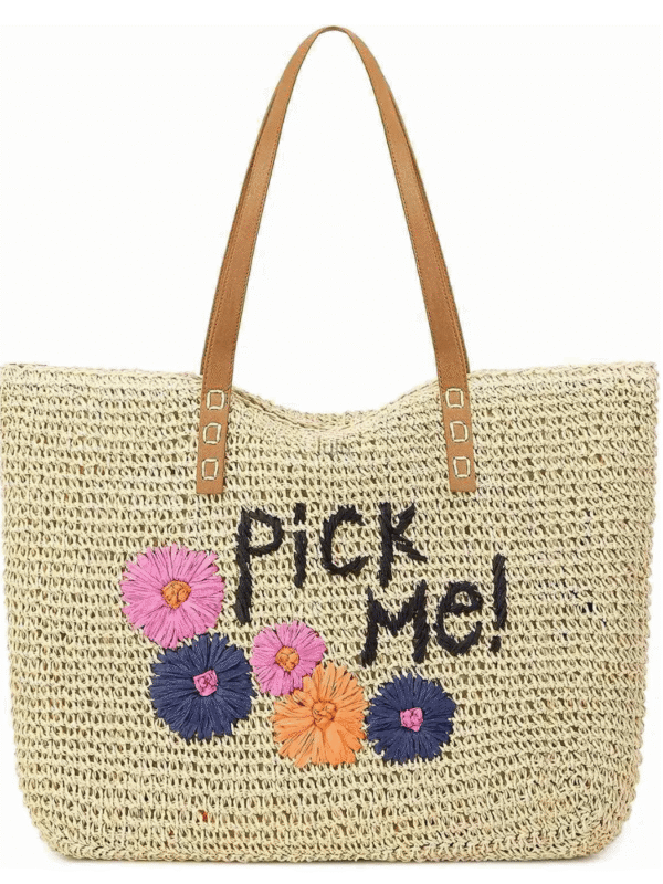 Ψάθινη Τσάντα "PICK ME"