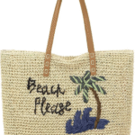 Γυναικεία Ψάθινη Τσάντα "Beach Please"