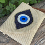 Ψάθινος Φάκελος με Ματάκι